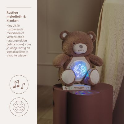 Meyco Slaaphulp Deluxe - Buddy Bear - Warm Brown