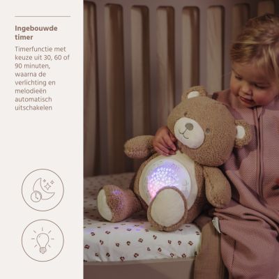 Meyco Slaaphulp Deluxe - Buddy Bear - Warm Brown
