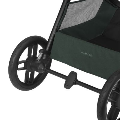 Maxi-Cosi Oxford+ Kinderwagen 2-in-1 - Twillic Green (Dark Frame + Brown Leather) Maxi-Cosi Oxford+ Kinderwagen 2-in-1 - Twillic Green (Dark Frame + Brown Leather)