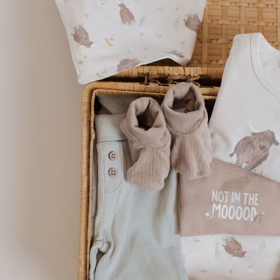 Babylook Cow T-Shirt - Maat 56 - Buttercream Babylook Cow T-Shirt - Maat 56 - Buttercream