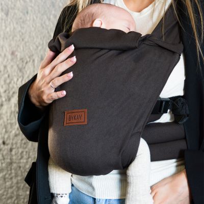 ByKay Tiny Click Carrier Buikdrager - Dark Roast