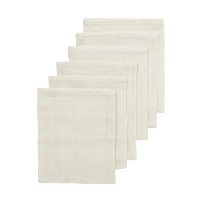 Meyco Hydrofiele Doeken - 6 Stuks - 20 x 17 cm - Nature