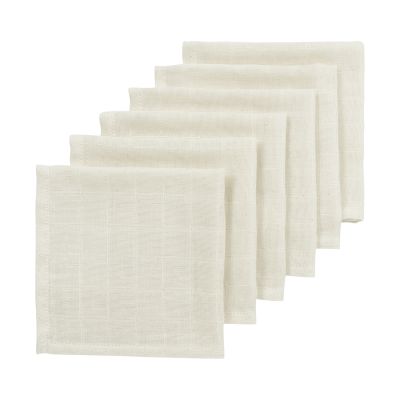 Meyco Hydrofiele Doeken - 6 Stuks - 30 x 30 cm - Nature 