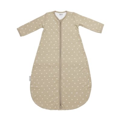 Meyco Sweet Heart Slaapzak Met Vaste Mouw Rond – 110 cm – Jersey – Sand