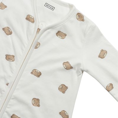 Meyco Bear Slaapzak Met Vaste Mouw Rond – 70 cm – Jersey – Sand