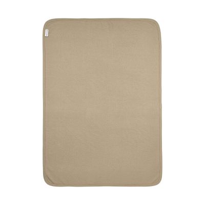 Meyco Pure Deken Gebreid - 75 x 100 cm - Jacquard - Taupe 
