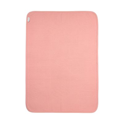 Meyco Pure Deken Gebreid - 75 x 100 cm - Jacquard - Rose 