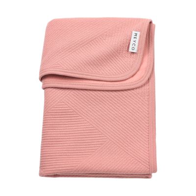Meyco Gebreide Jacquard Flannel Deken – 75x100 cm – Pure Rose