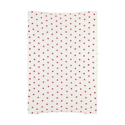 Meyco Aankleedkussenhoes Print - 50 x 70 cm - Jersey - Sweet Heart White/Red 