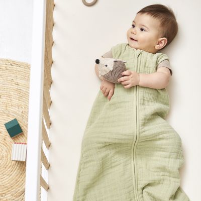Meyco Baby Uni Zomerslaapzak - 60 cm - Pre-Washed Hydrofiel - Soft Olive Meyco Baby Uni Zomerslaapzak - 60 cm - Pre-Washed Hydrofiel - Soft Olive