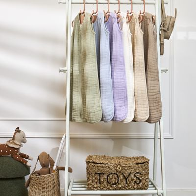 Meyco Baby Uni Zomerslaapzak - 110 cm - Pre-Washed Hydrofiel - Soft Lavender 