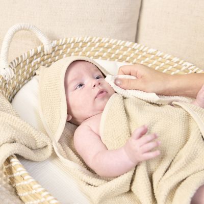 Meyco Baby Popcorn Badcape - 75 x 75 cm - Soft Sand 