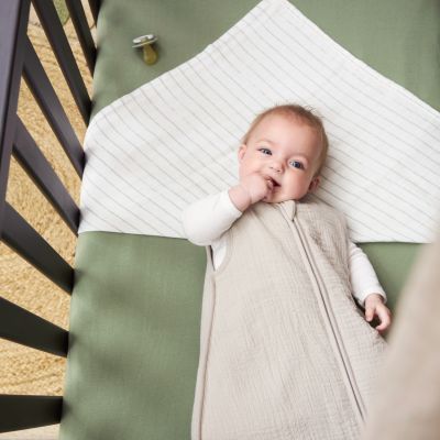 Meyco Baby Slaapzak Hydrofiel Gevoerd Uni Pre-Washed Greige 90 cm