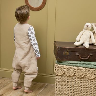Meyco Baby Slaapzak Jumper Winter Hydrofiel Uni Pre-Washed Sand 92 cm