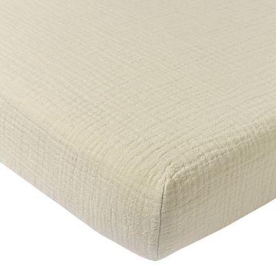 Meyco Baby Uni Hoeslaken Ledikant - 60 x 120 cm - Pre-Washed Hydrofiel - Soft Sand Meyco Baby Uni Hoeslaken Ledikant - 60 x 120 cm - Pre-Washed Hydrofiel - Soft Sand