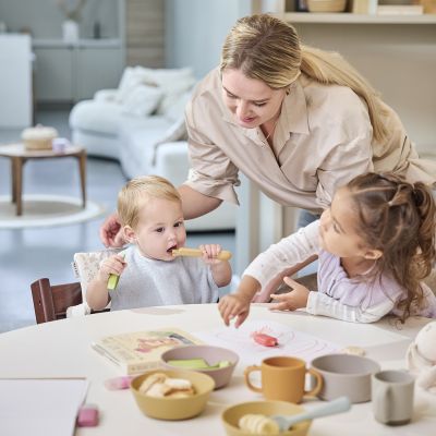 Meyco Baby Wavy Slab Met Klittenband - 2 Stuks - Badstof - Grey Blue