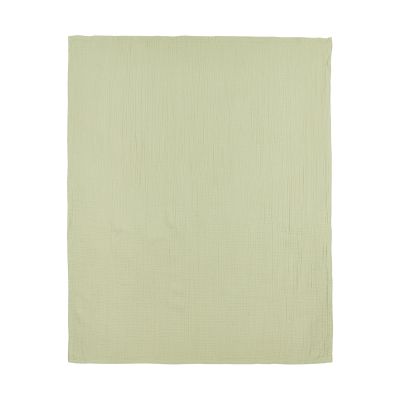 Meyco Baby Uni Wieglaken - Pre-Washed Hydrofiel - 75 x 100 cm - Soft Olive