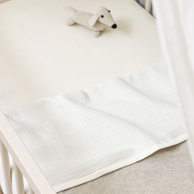 Meyco Baby Uni Hoeslaken Ledikant - 2 Stuks - 60 x 120 cm - Jersey - Nature