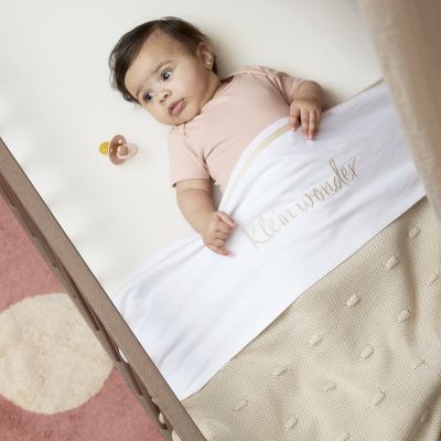 Meyco Baby Uni Hoeslaken Ledikant - 2 Stuks - 60 x 120 cm - Jersey - Nature