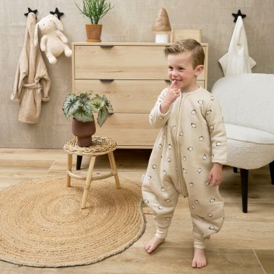 Meyco Baby Slaapzak Jumper Winter Penguin Soft Sand 80 cm