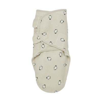 Meyco Baby SwaddleMeyco Inbakerdoek Penguin Soft Sand 0-3 Maanden