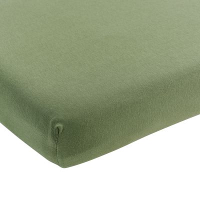 Meyco Baby Juniorhoeslaken Uni Olive Green 70 x 140 / 150 cm