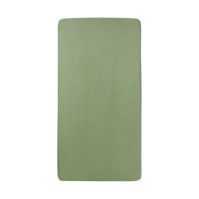Meyco Baby Ledikanthoeslaken Uni Olive Green 60 x 120 cm