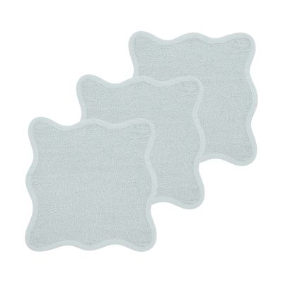 Meyco Baby Wavy Monddoekjes - 3 Stuks - 30 x 30 cm - Badstof