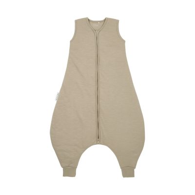 Meyco Baby Slaapzak Jumper Winter Slub Met Team No Sleep Applicatie Taupe / Offwhite