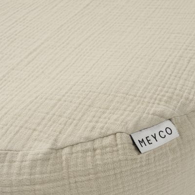 Meyco Baby Uni Relaxhoes Voedingskussen - Pre-Washed Hydrofiel - Sand