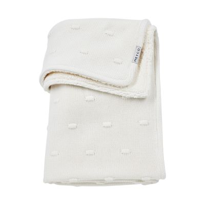 Meyco Baby Wiegdeken Teddy Knots Offwhite 75 x 100 cm