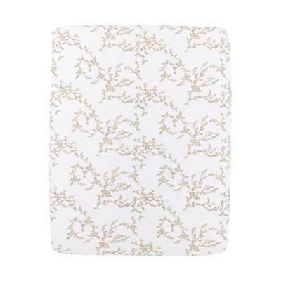 Meyco Hoeslaken Print - 75 x 95 cm - Jersey - Branches Sand 