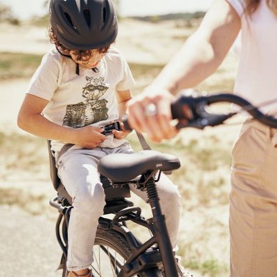 Urban Iki Junior Achterzitje Zonder Montagekader - Bincho Black/Inaho Beige