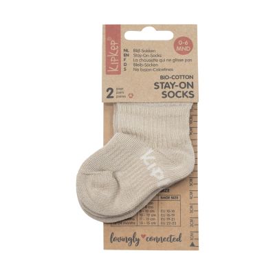 Kipkep Blijf-Sokjes - 6-12 Mnd - Cookie