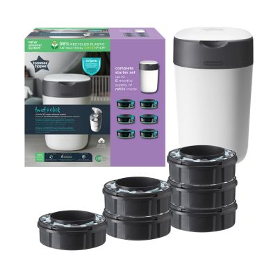 Tommee Tippee Sangenic Luieremmer Twist&Click White Inclusief 6 Navullingen