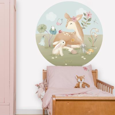 Little Dutch Wallpaper Circle Fairy Garden 100 cm
