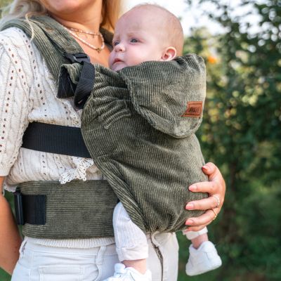 ByKay Click Carrier Deluxe Draagzak - Rib - Moss Green ByKay Click Carrier Deluxe Draagzak - Rib - Moss Green