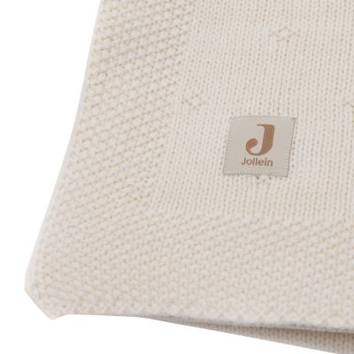 Jollein Cosy Knit Wiegdeken - 75 x 100 cm - Ivory