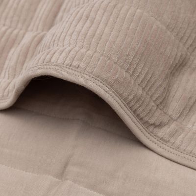 Jollein Deken Wieg 75x100cm Velvet Rib - Milky Coffee Jollein Deken Wieg 75x100cm Velvet Rib - Milky Coffee