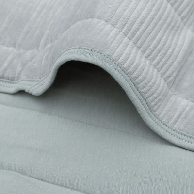 Jollein Deken Wieg 75x100cm Velvet Rib - Sea Green