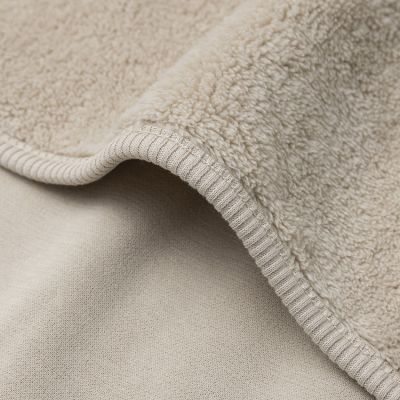 Jollein Deken Ledikant – Basic Jersey/Sherpa – 100 x 150 cm – Warm Sand