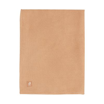 Jollein Ledikantdeken Basic Knit Biscuit/Fleece 100 x 150 cm