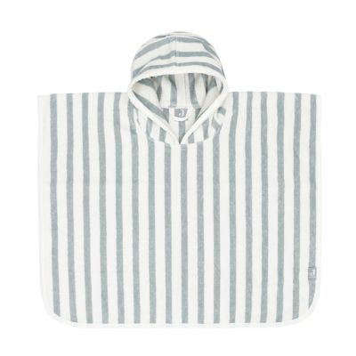 Jollein Badponcho - Stripe Terry - Sea Green - GOTS
