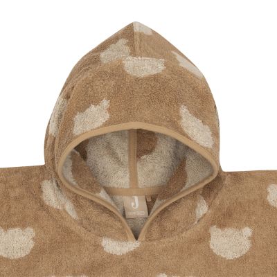 Jollein Jacquard Badponcho - 2-zijdig - Badstof - Teddy Bear Jollein Jacquard Badponcho - 2-zijdig - Badstof - Teddy Bear