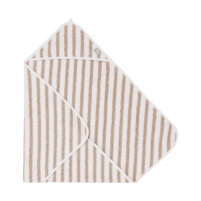 Jollein Stripe Terry Badcape - 75 x 75 cm - GOTS - Olive Green  