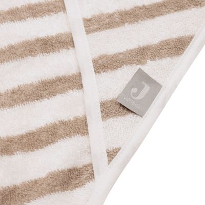 Jollein Stripe Terry Badcape - 75 x 75 cm - GOTS - Olive Green  