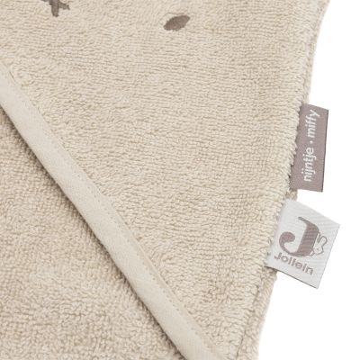 Jollein Badcape Nijntje - Badstof - 75x75 cm- Warm Sand Jollein Badcape Nijntje - Badstof - 75x75 cm- Warm Sand