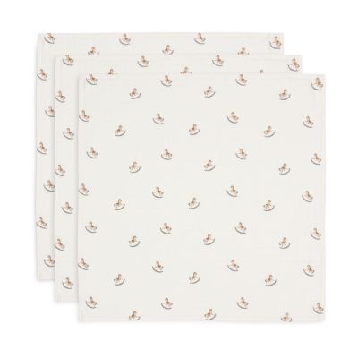 Jollein Nostalgic Ride Small Multidoek - 3 Pack - 70 x 70 cm - Hydrofiel