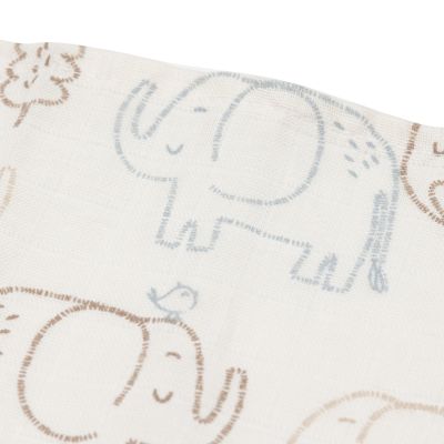 Jollein Hydrofiele Doek Small 70x70 cm - Elephant Tales – 3 Stuks