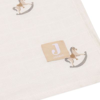 Jollein Nostalgic Ride Large Multidoek - 2 Pack - 115 x 115 cm - Hydrofiel